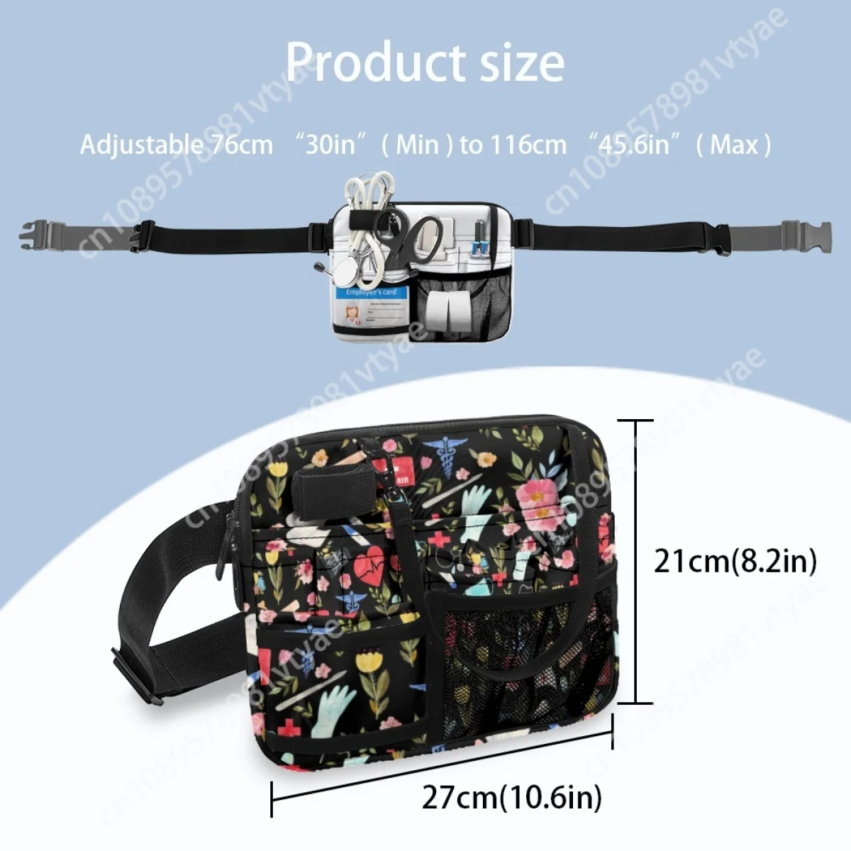 Love to Care Medical Design Waist Bags for Stetoscopes Bandage Scissor Medical Pack Multi Pocket Nursing Belt Bags Female 2023