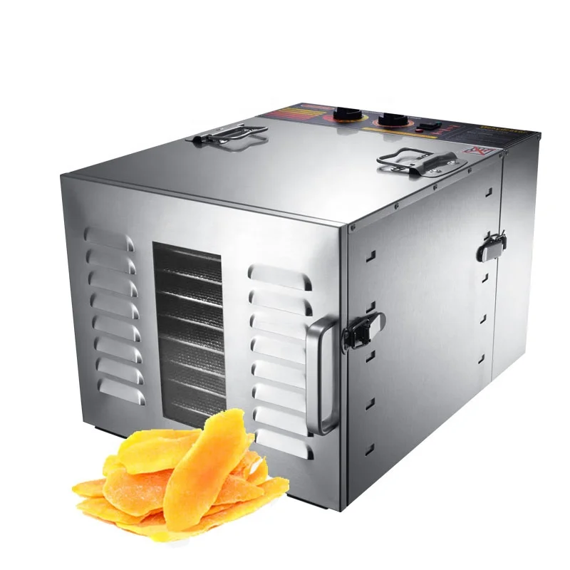 Hot Sales Mechanical 10 Trays Home Fruit Dryer Adjustable Temperature Vegetable Fruit Food Dehydrator