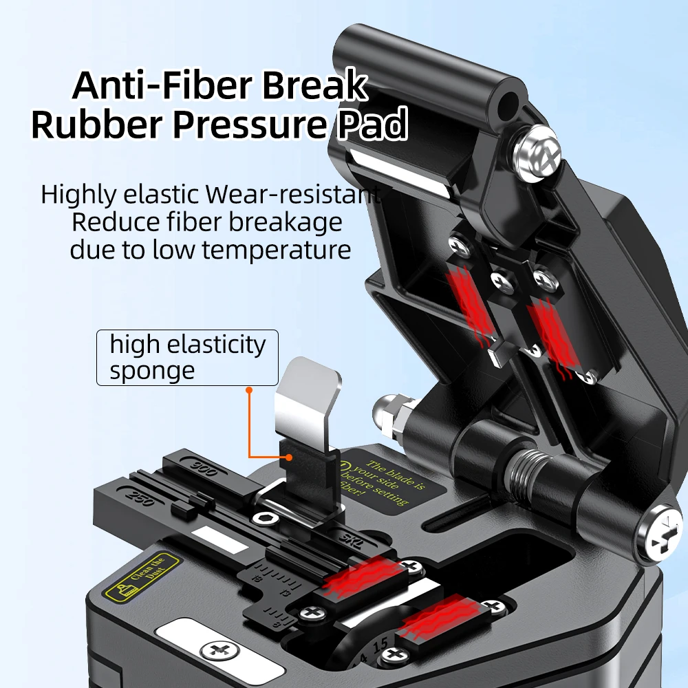 ZoeRax 고정밀 섬유 절단기, FTTT 광섬유 케이블 도구용, 16 개의 표면 날이 있는 S-6C 광섬유 절단 칼