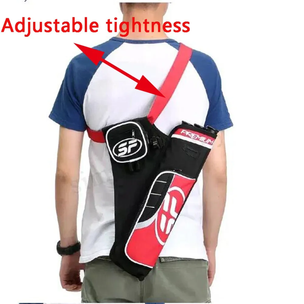 الرماية الثلاثي أنبوب السهم جعبة ألياف النايلون حقيبة متينة يمكن أن تحمل 20-30 السهام في الهواء الطلق مجمع قوس منحني الصيد الرماية Acc