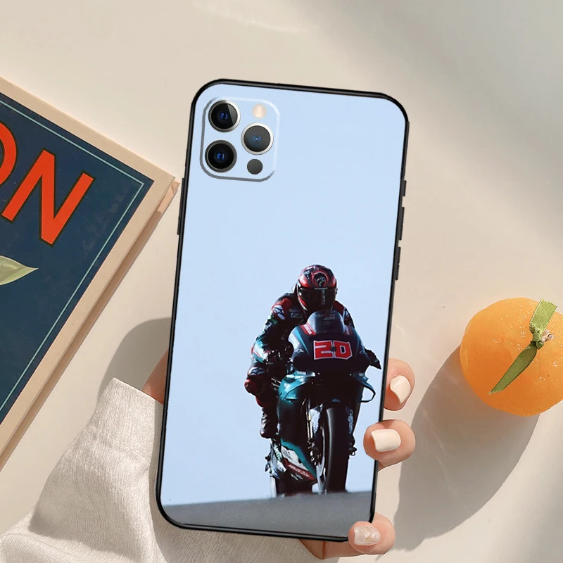 Moto NO.20 Fabio Quartararo Cover Case For iPhone 16 15 14 Pro Max 15 14 13 12 11 Pro Max XS 12 13 Mini 15 Plus Fundas