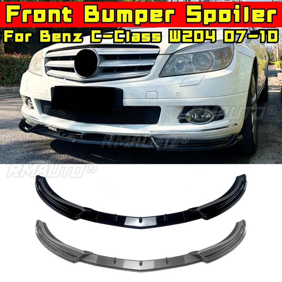 

Для Mercedes Benz C-Class W204 2007-2010 автомобильный передний бампер, разделитель для губ, диффузор, комплект кузова, защитная крышка для бампера