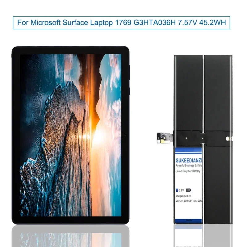 Batterie de tablette G3HTA036H pour ordinateur portable Microsoft Surface 1769 G3HTA036H 7500mAh, haute capacité