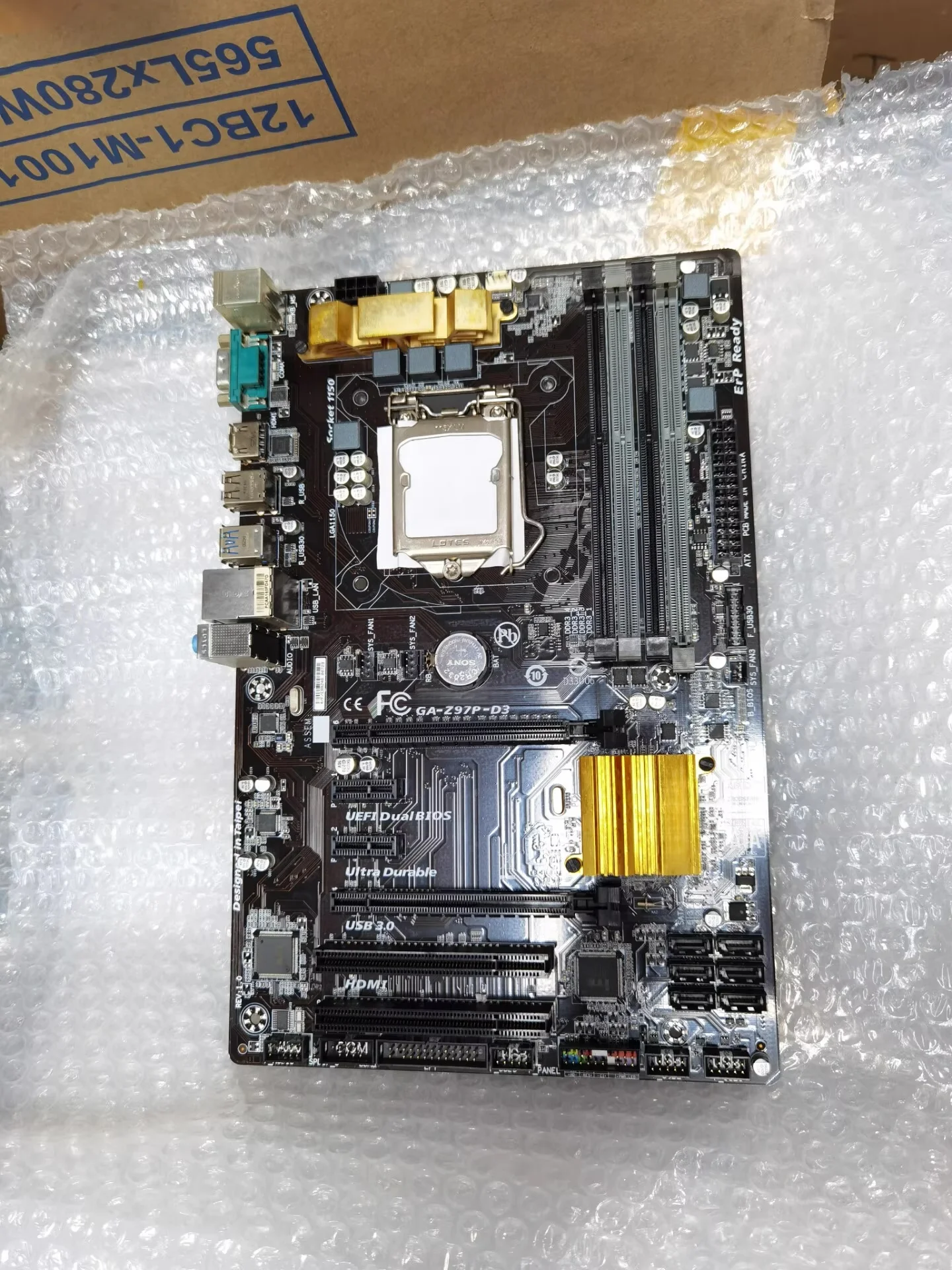 

Подходит для материнской платы Gigabyte GA-Z97P-D3, 32 ГБ, HDMI, PCI-E3.0, LGA 1150, DDR3, Z97, 100% протестировано, полностью рабочее состояние.