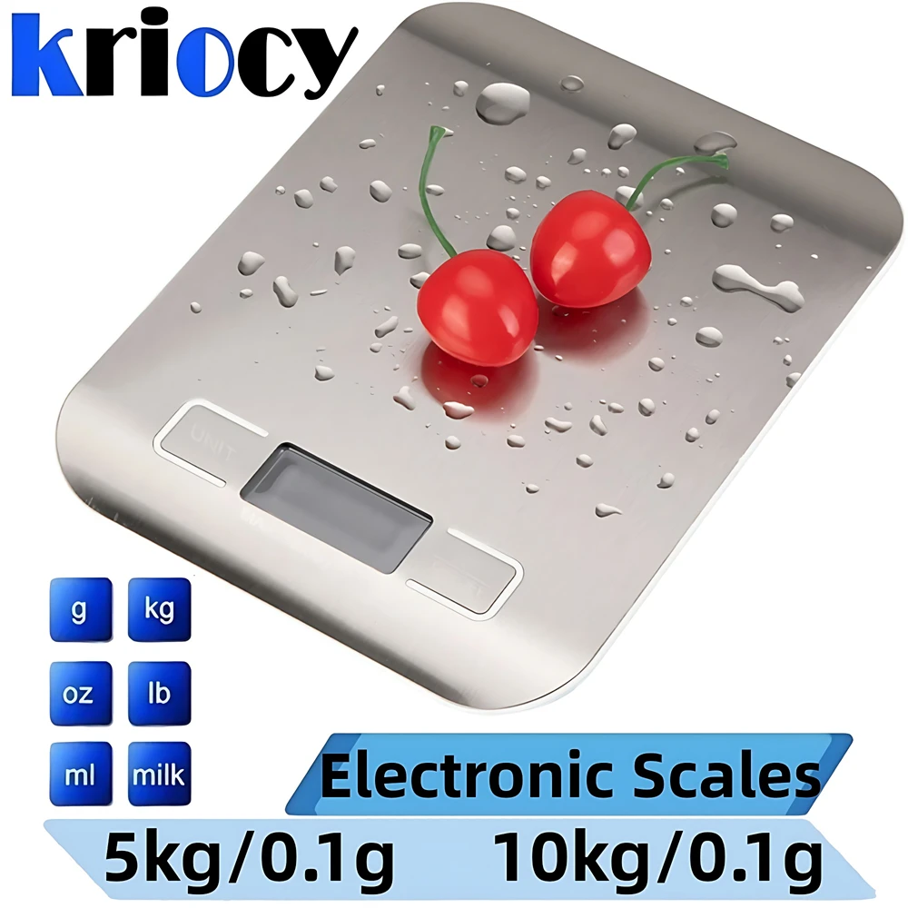 5kg/10kg Stainless Steel Electronic Scales Kitchen Scales Home Jewelry Food Snacks Weighing Baking Tools Kitchen Digital Scale