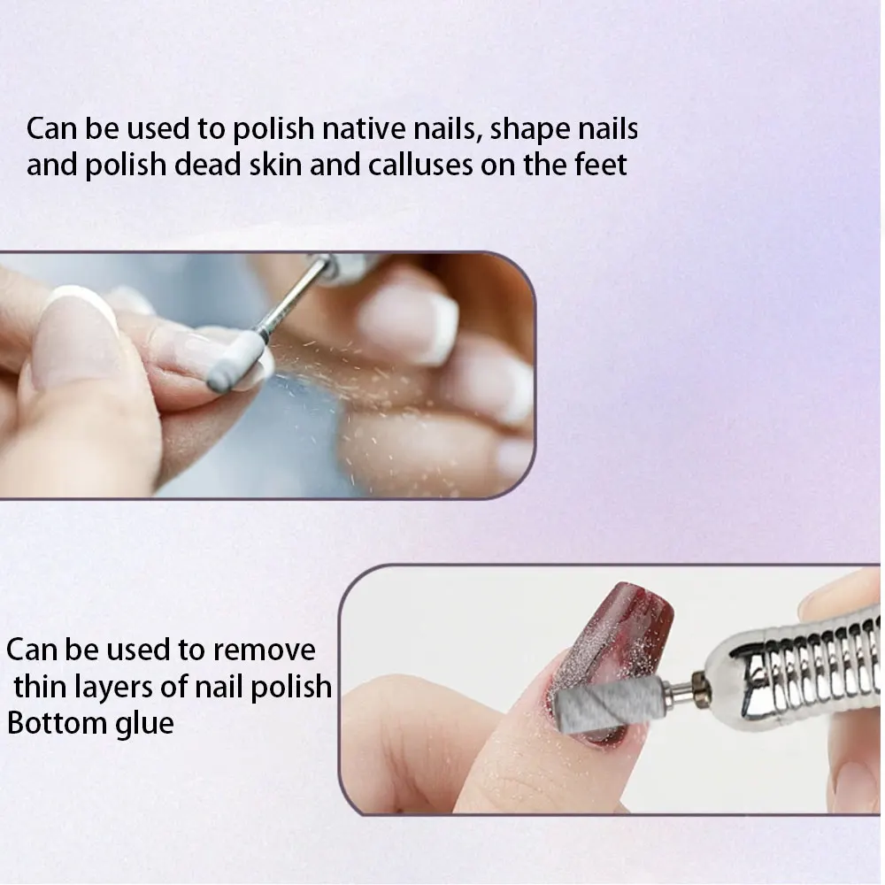 50 Stücke Mini Nagel Schleifbänder Mit 1 Stücke Edelstahl Schaft Nagel Bohrer Bits Maniküre Pediküre Werkzeuge Zubehör 3,1mm Sandsbänder