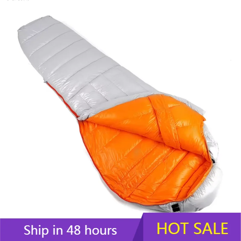 

YTYIN High Quality Goose Down Mummy and Envelope Style Sleeping Bag Comfortable Cold Weather Nylon for Optimal Sleep
