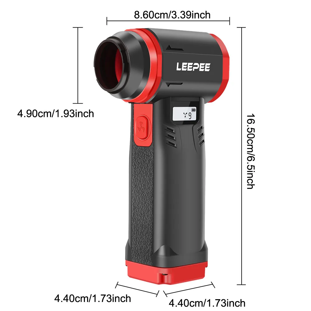 9 التروس سرعة قابل للتعديل منفاخ هواء قوي عالية السرعة يده توربو منفاخ العنيفة مروحة نفاثة تنظيف منفاخ أدوات 600000 دورة في الدقيقة