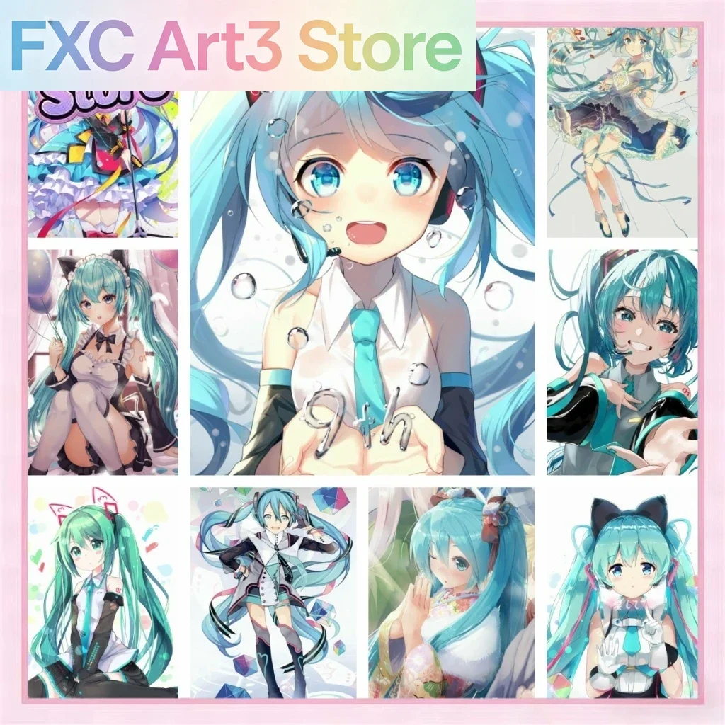 Peinture sur toile virtuelle sans cadre, 1 pièce, Hatsune Miku Anime, artisanat créatif, nouveautés pour adultes, offres d'art 5D