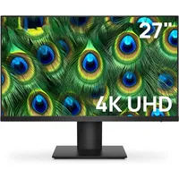 4K Monitor 27 inch 3840 X 2160 UHD Gaming Monitor, IPS with VESA, HDR10, 90% DCI-P3, HDMI, DisplayPort Computer Monitor