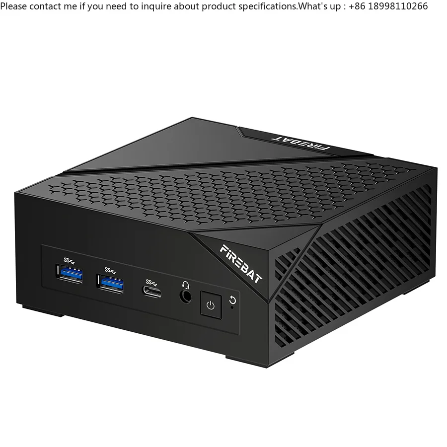 Brand New AM02 Mini PC 0GB+0GB Onboard Memory Barebone System AMD R5 6600H CPU Windows 11 System US Plug Mini PC