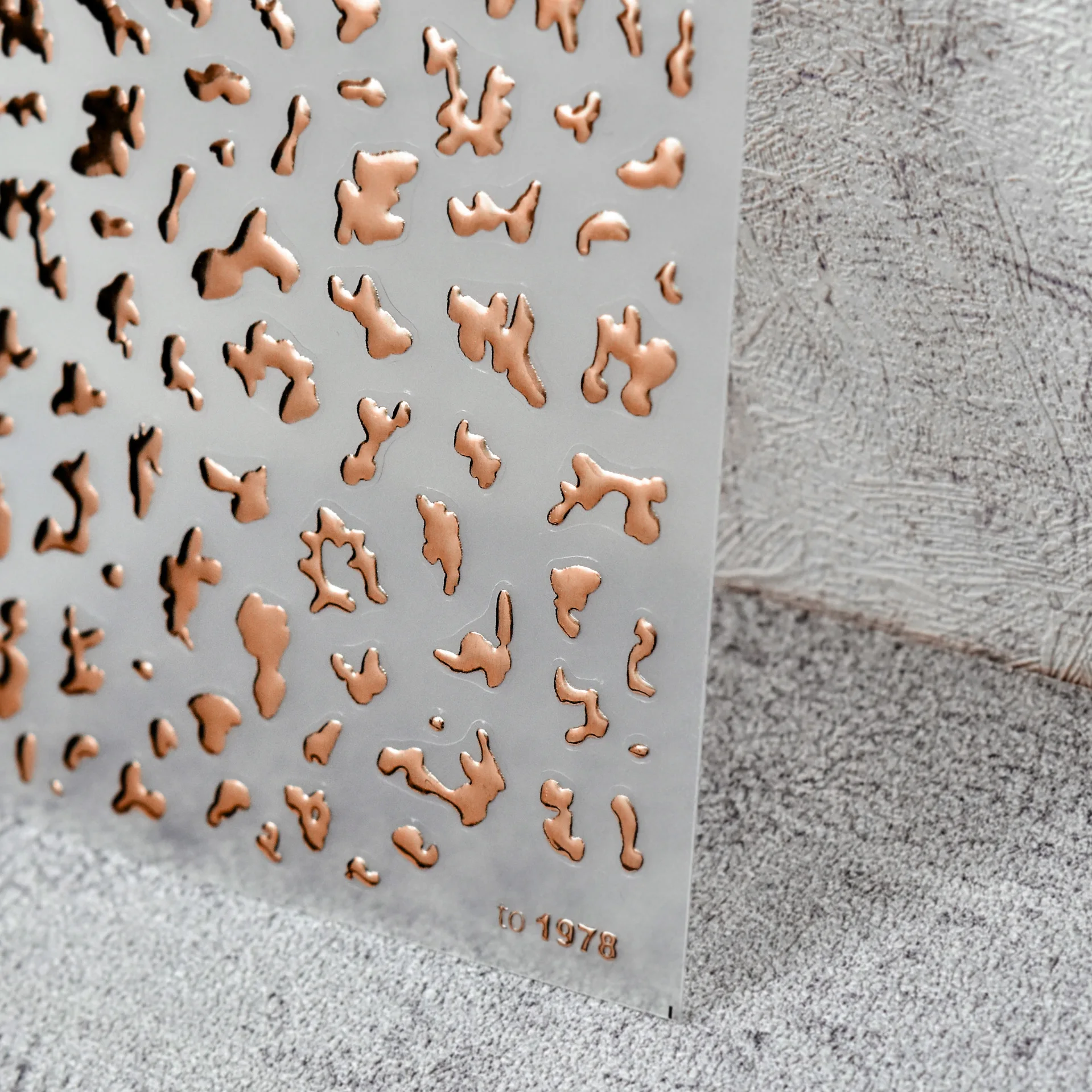 1 pezzo 5D stampa a caldo argento adesivo per nail art texture mucca adesivo autoadesivo per nail art decorativo di alta qualità