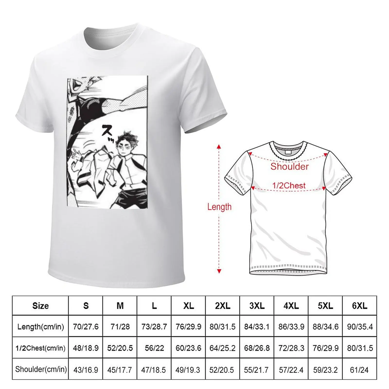 akaashi catching bokuto's jacket [full] T-Shirt plus sizes for a boy mens graphic t-shirts