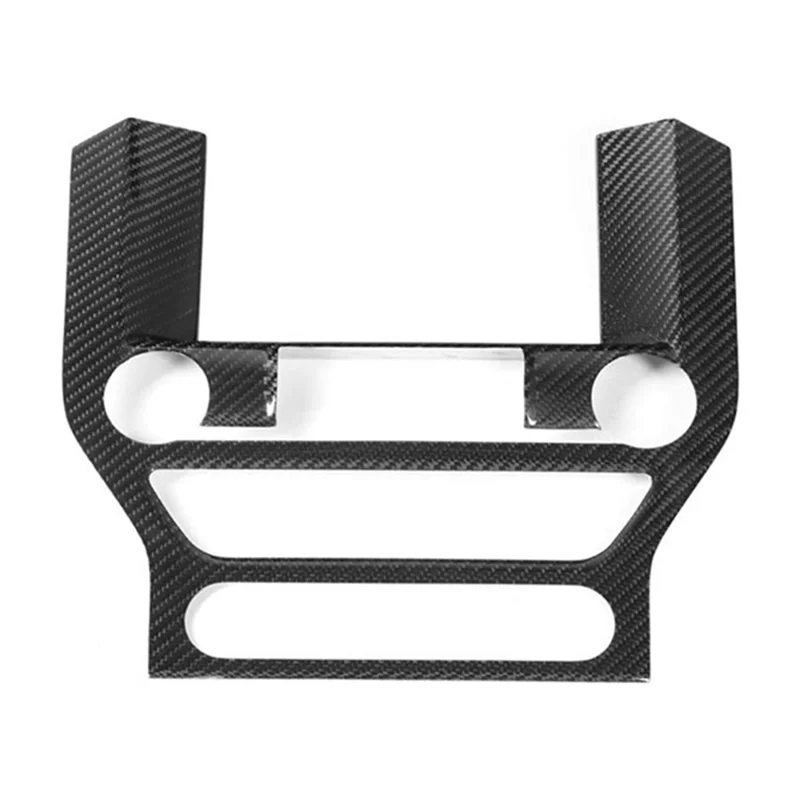 

F9-1 Pcs Car Carbon Fiber Interior Center Console GPS Panel Cover Trim Fit For Ford Mustang All Model 2014 -18