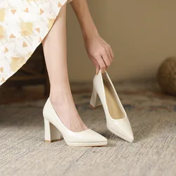 Shallow Mouth Casual Heels Women's High-Heeled Shoes 2025 Slip On Branded Pumps Basketball Platform Lace-Up Square Toe Sandals L