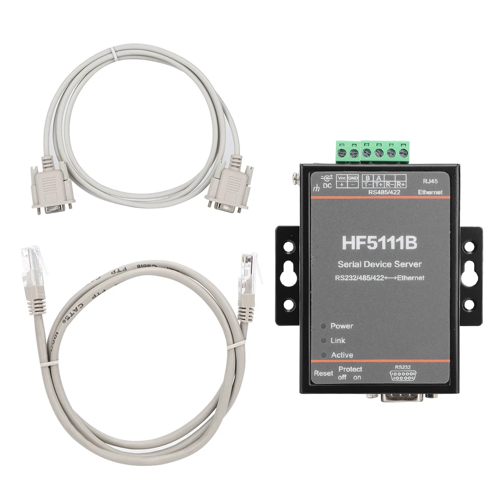 

Последовательный сервер Ethernet HF-5111B HF-5111B Последовательный сервер 3-в-1 RJ45 RS232//RS422 к последовательному серверу Ethernet Последовательный сервер DTU