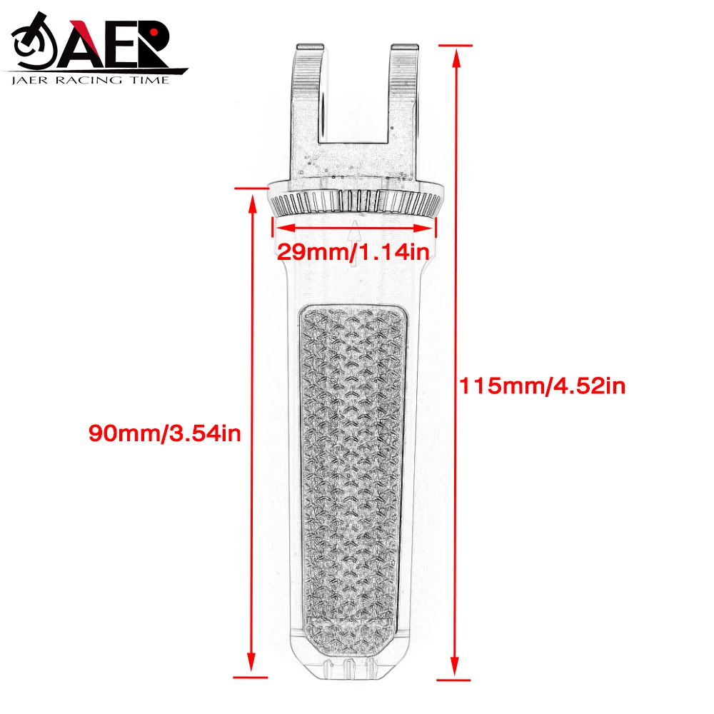 For Duke125 Duke200 Duke390 125 200 390 Duke Motorcycle Front Foot Pegs Footrests For Aprilia Shiver 750 900