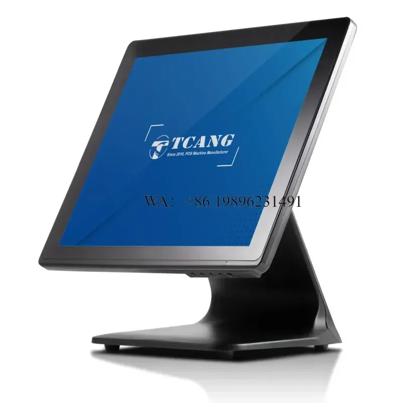 15 Inch Desktop POS Terminal System Aluminum Base 10 Point Capacitive Touch Screen POS for Retail & Store