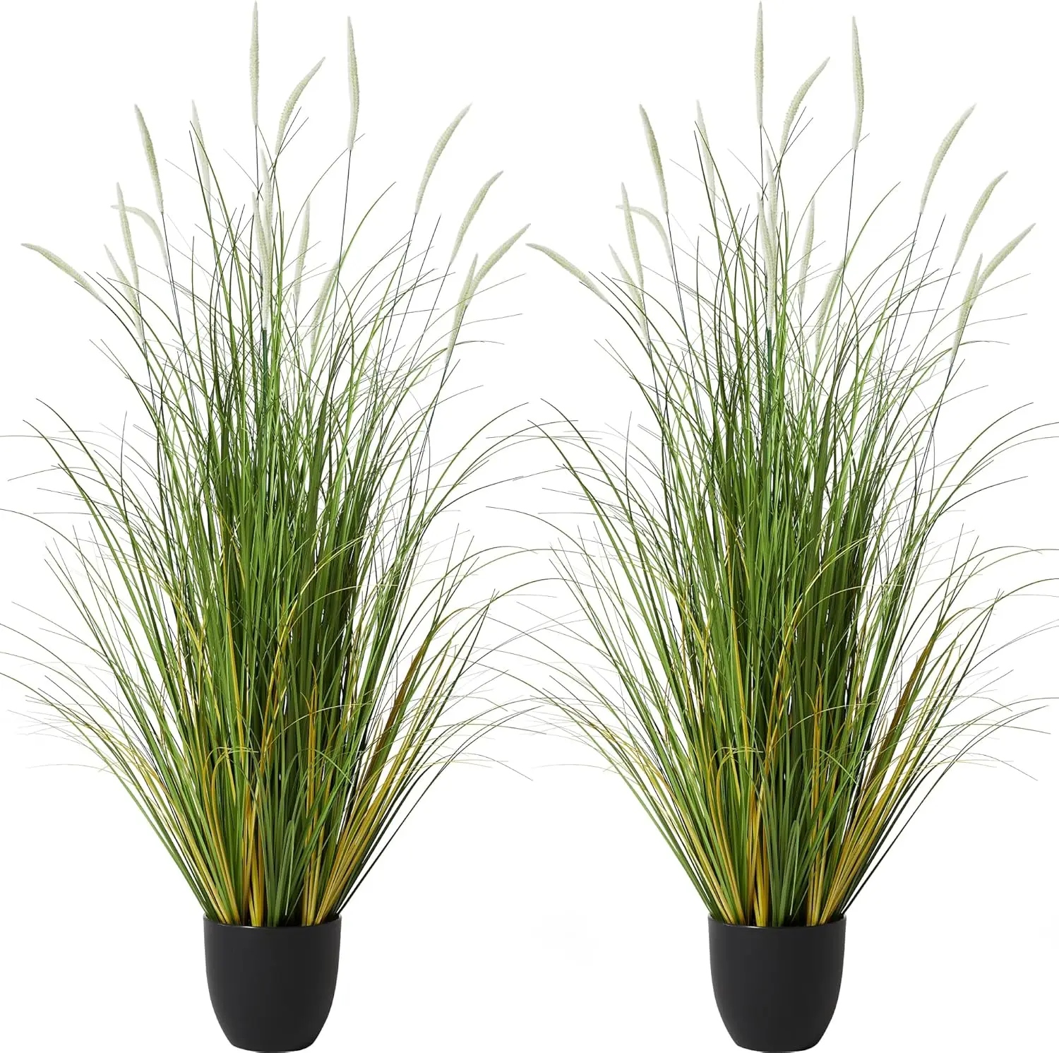 

Искусственная рогозная трава (4 фута), 2 шт., имитация лукового растения для декора дома, офиса, свадьбы (для использования в помещении и на улице)