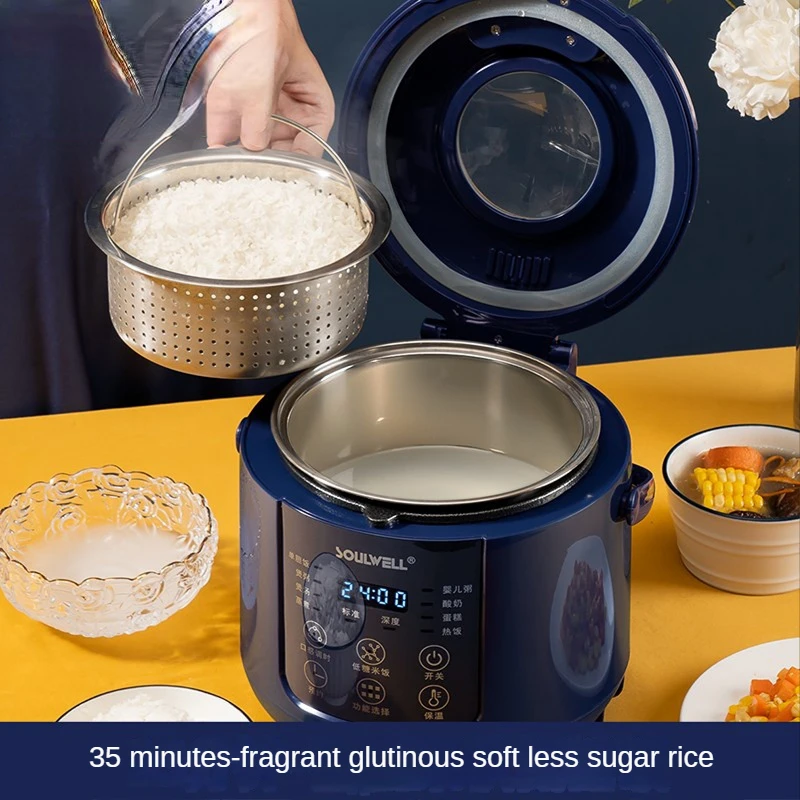 Low Sugar Rice Cooker, Rice Soup Separation, Filtered Rice, Sugar Reduced, Small Electric Rice Cooker, 1 Person, 2 Liters