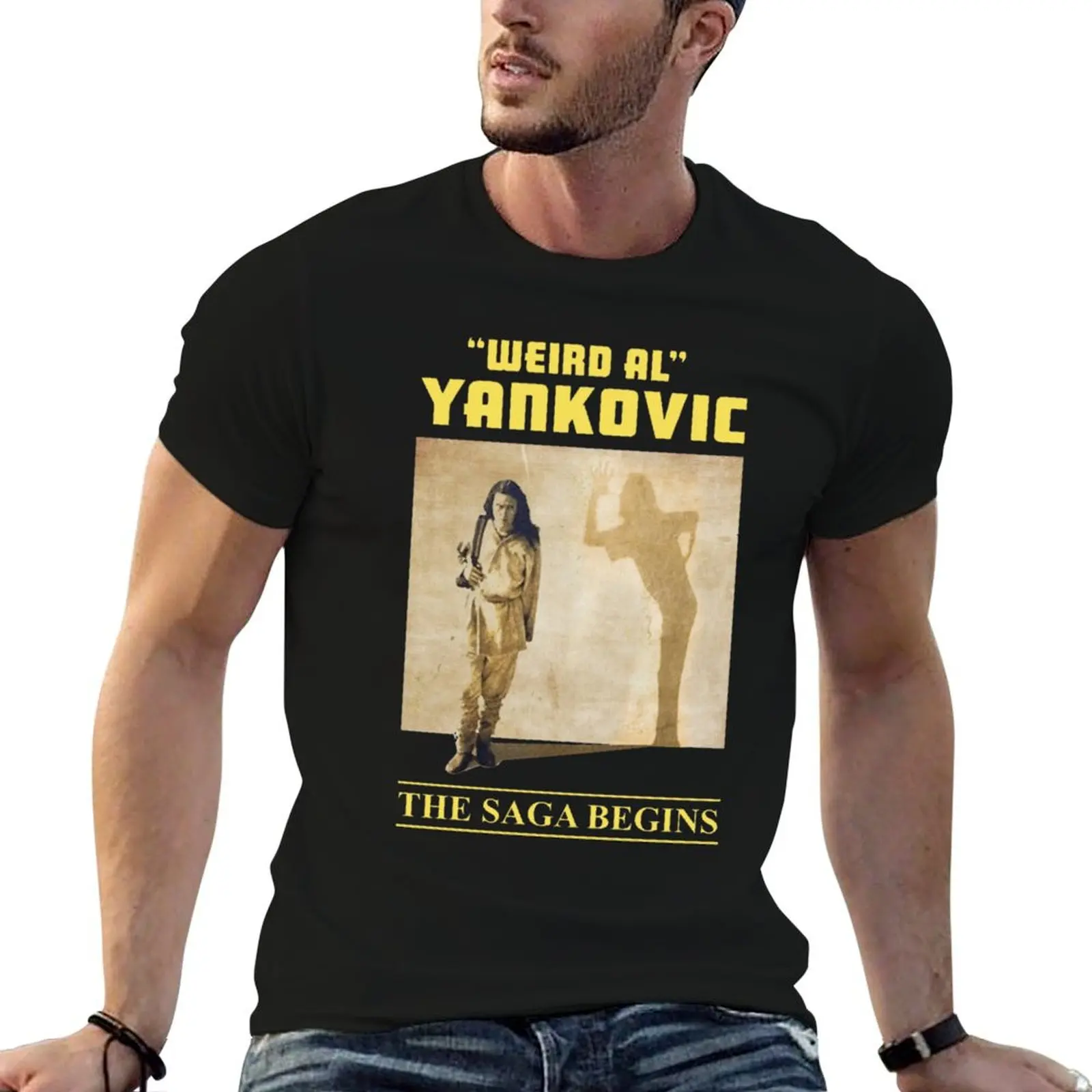 The Saga Begins Weird Al Yankovic T-Shirt heavyweights plus sizes mens t shirts pack