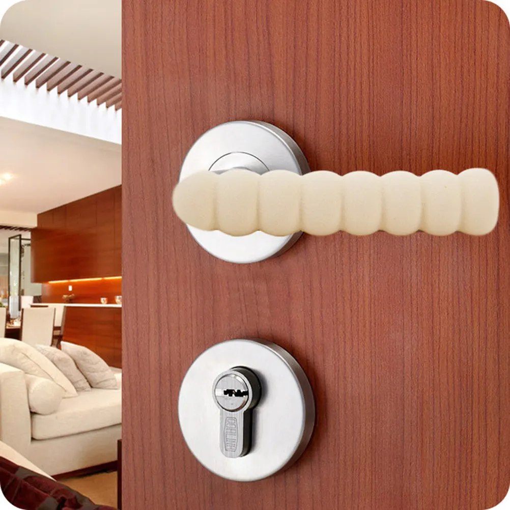 

5Pcs Safety Door Handle Cover Child- Knob Protector Eva Material Non-Toxic Non-Slip Anti-Static for Kindergarten