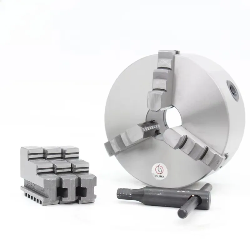 K11 3-Jaw Lathe Chuck 200mm Manual Self-Centering 3 Jaw Lathe Machine Tools Accessory