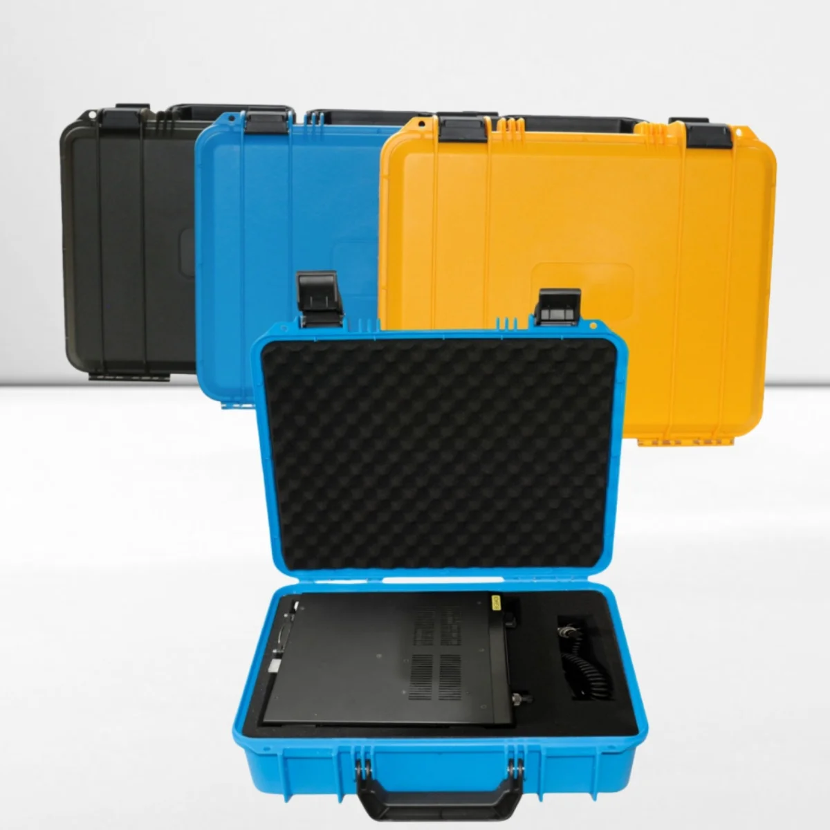 حقيبة أدوات بلاستيكية مناسبة لحمل صندوق أدوات تنظيم الأجهزة، مثالية للكاميرات والمنتجات الإلكترونية والملحقات