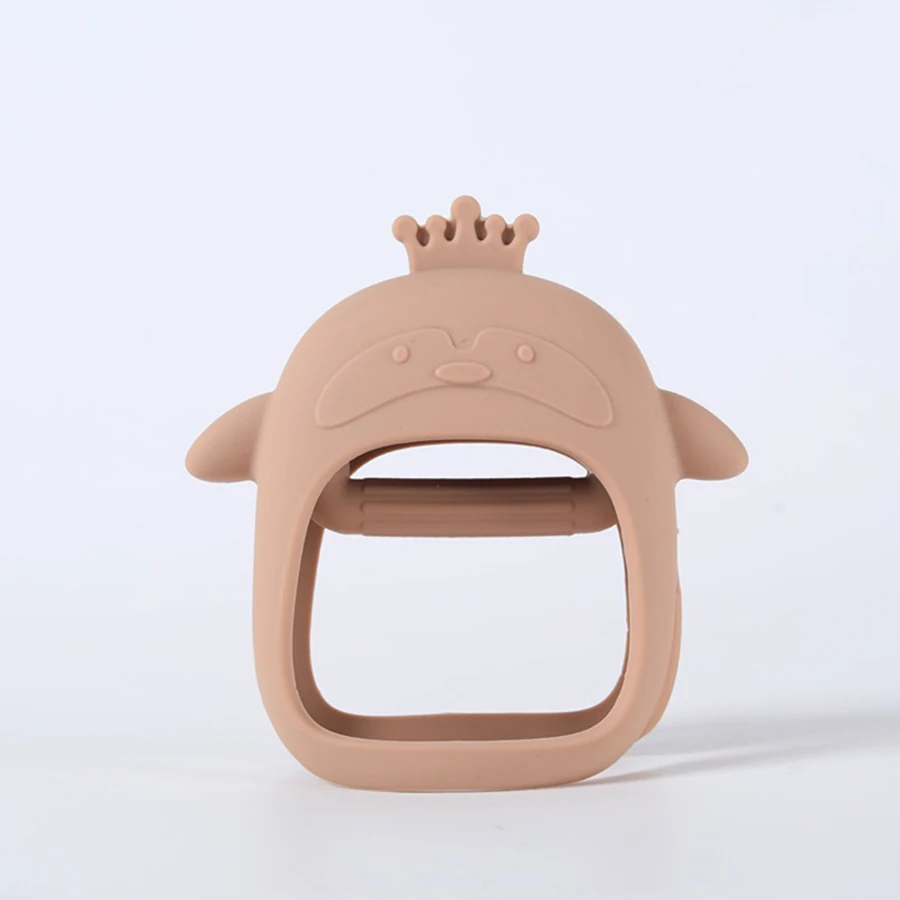 1/2 Piezas de Mordedores de Silicona para Bebés, Juego de Mordedores con Forma de Manos, Adecuado para la Dentición