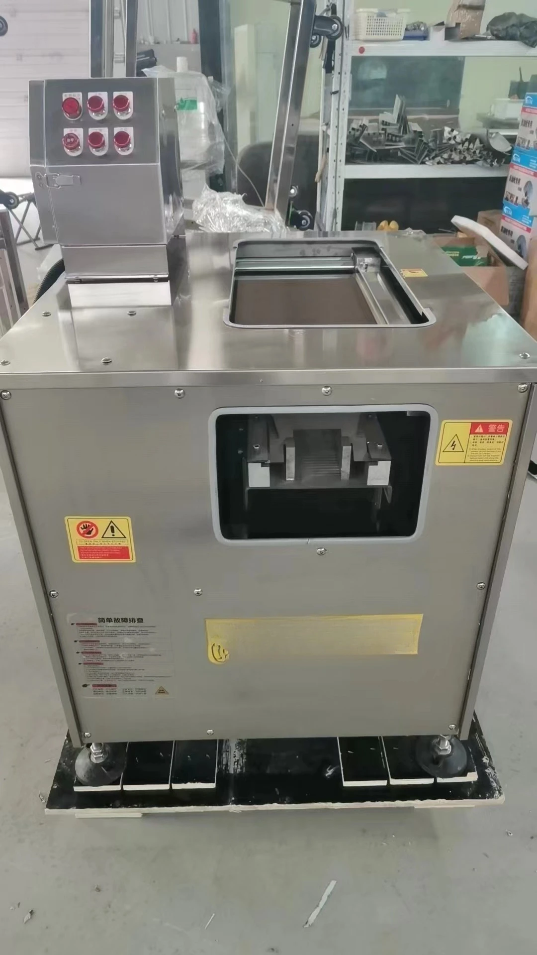 Oblique fish slicing machine, fully automatic electric oblique slicing machine