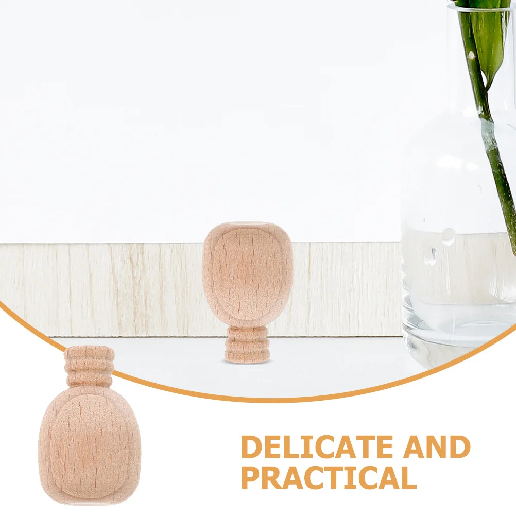 5pcs Blank Wine Bottle Mini Wood Crafts Unfinished Diy Drawing Decor For Party Favors Kids Adults Handcraft Ornament Small