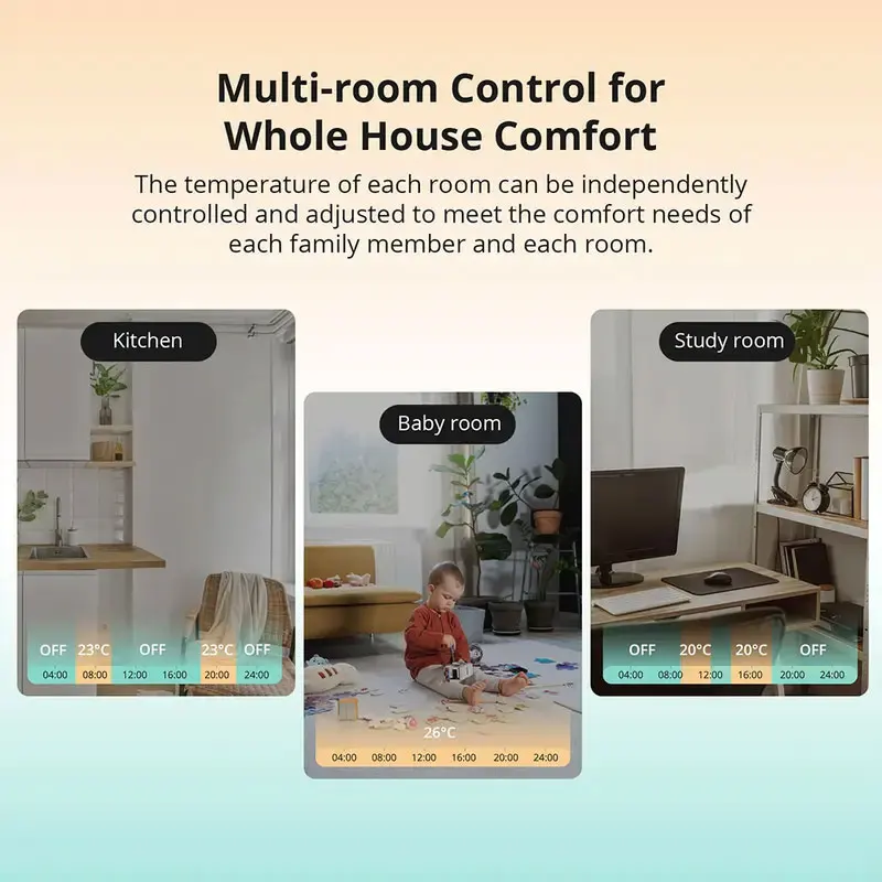 SONOFF TRVZB Zigbee 3.0 Thermostatic Radiator Valve Smart Home Temperature Control  ZHA MQTT Ewelink APP For Alexa Google Home view 4