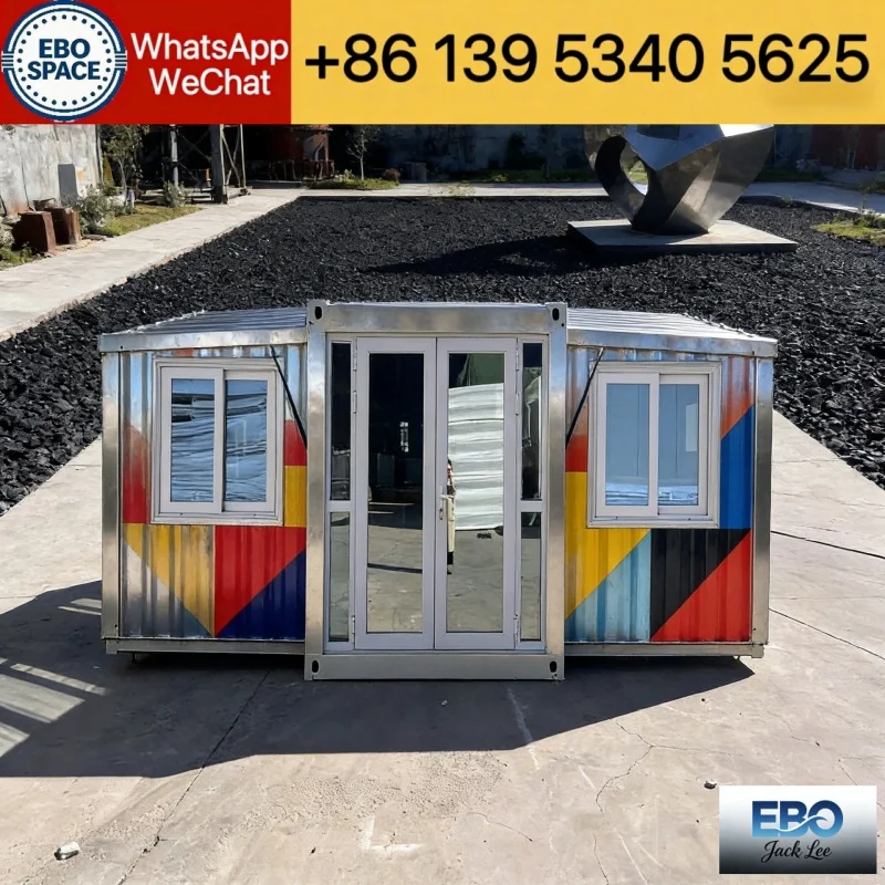 Professional Custom Foldable Container House 20ft 30ft 40ft Prefab Modular Cabin Waterproof Long Life CE Certified