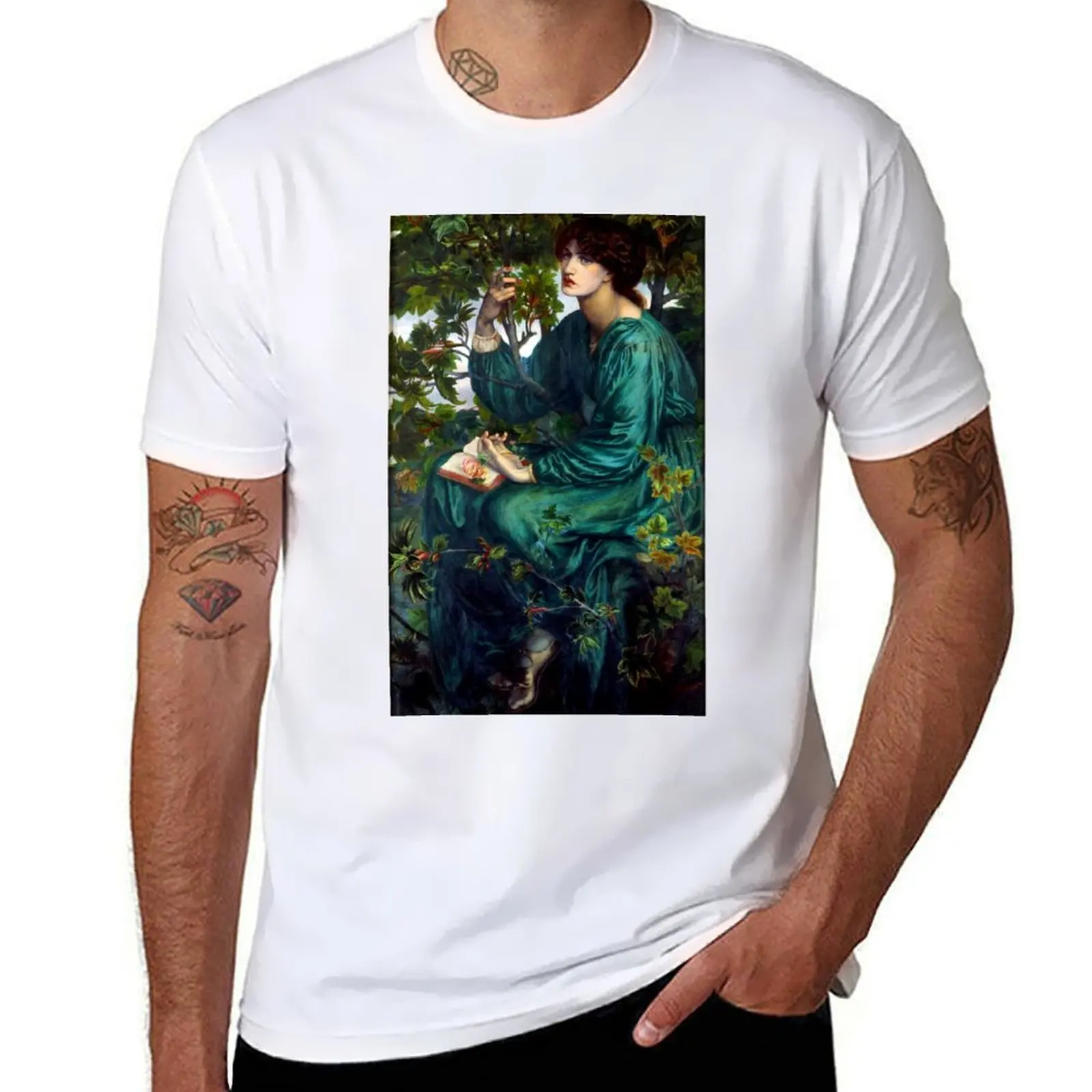 

Dante Gabriel Rossetti The Day Dream T-Shirt cotton t shirt man anime t shirts oversize T-Shirt