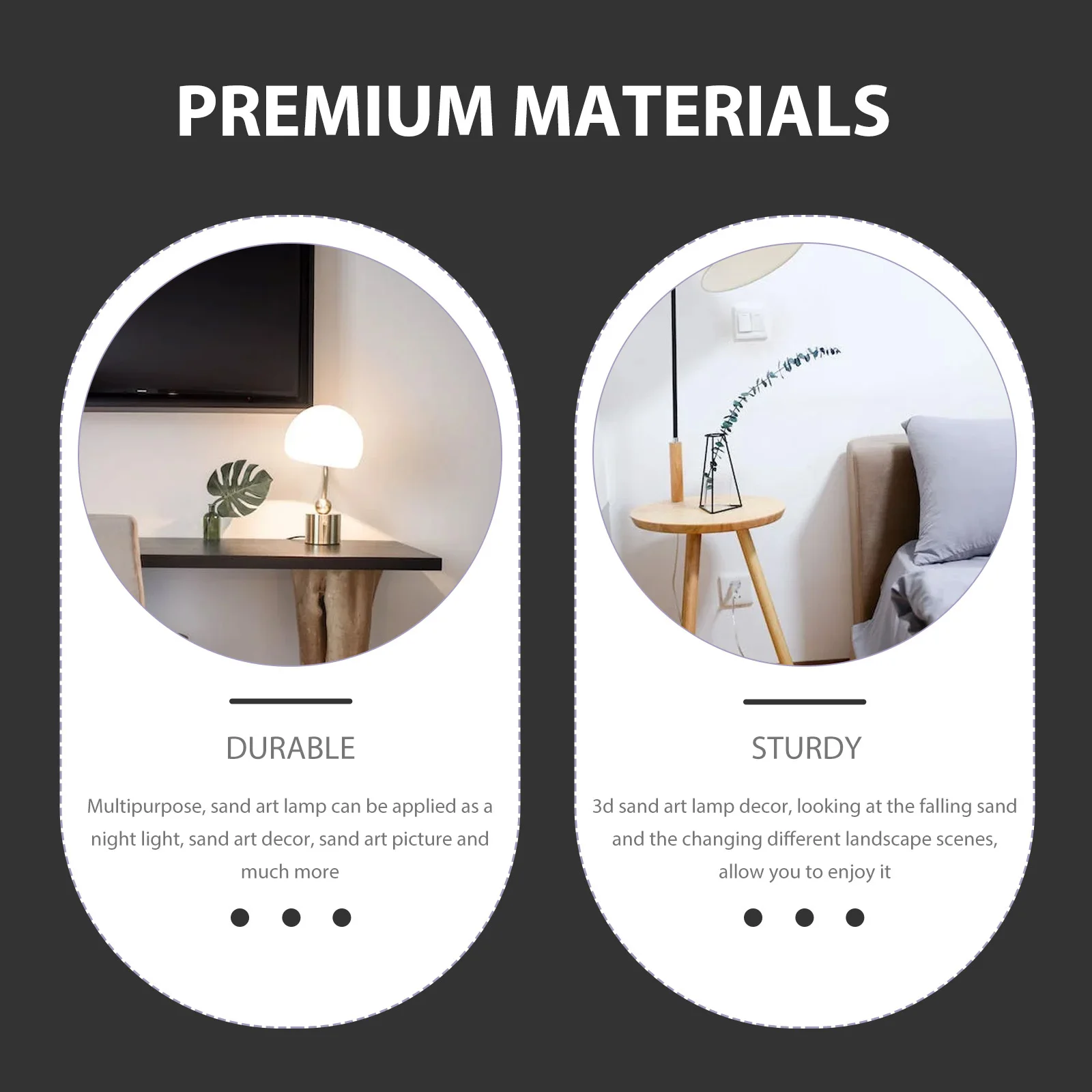 

3D Moving Sand Lamp Creative Home Decoration Night Light Unique Gift for Christmas Birthday 3D Quicksand Lamp