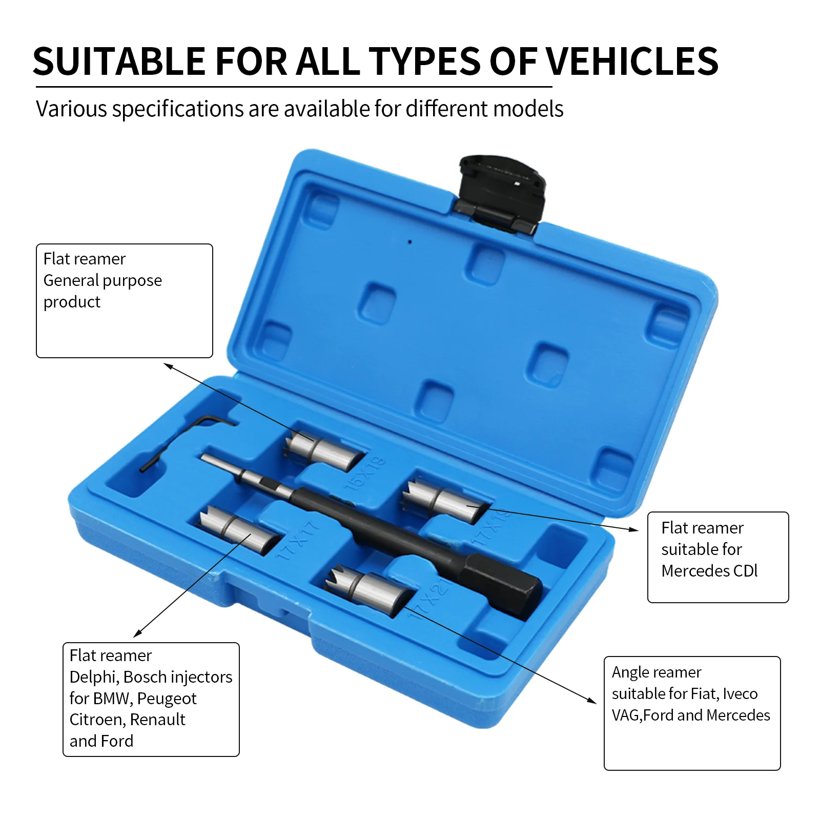 5 قطعة حاقن الديزل مقعد القاطع الأنظف حاقن الديزل مجموعة لمرسيدس بنز PSA رينو بوش