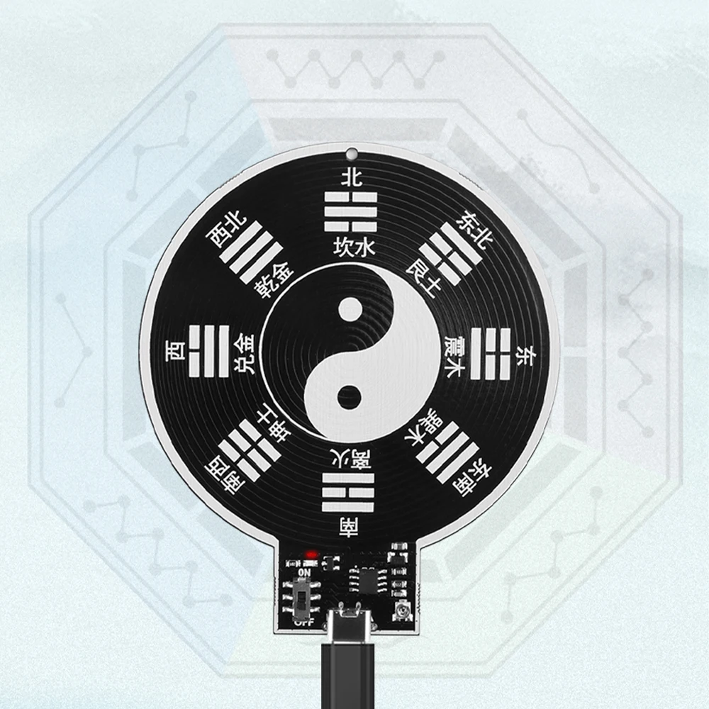 TYPE-C DC5V Schumann Wave Generator Electromagnetic Wave Version Extremely Low Frequency Pulse Signal Generator 7.83HZ