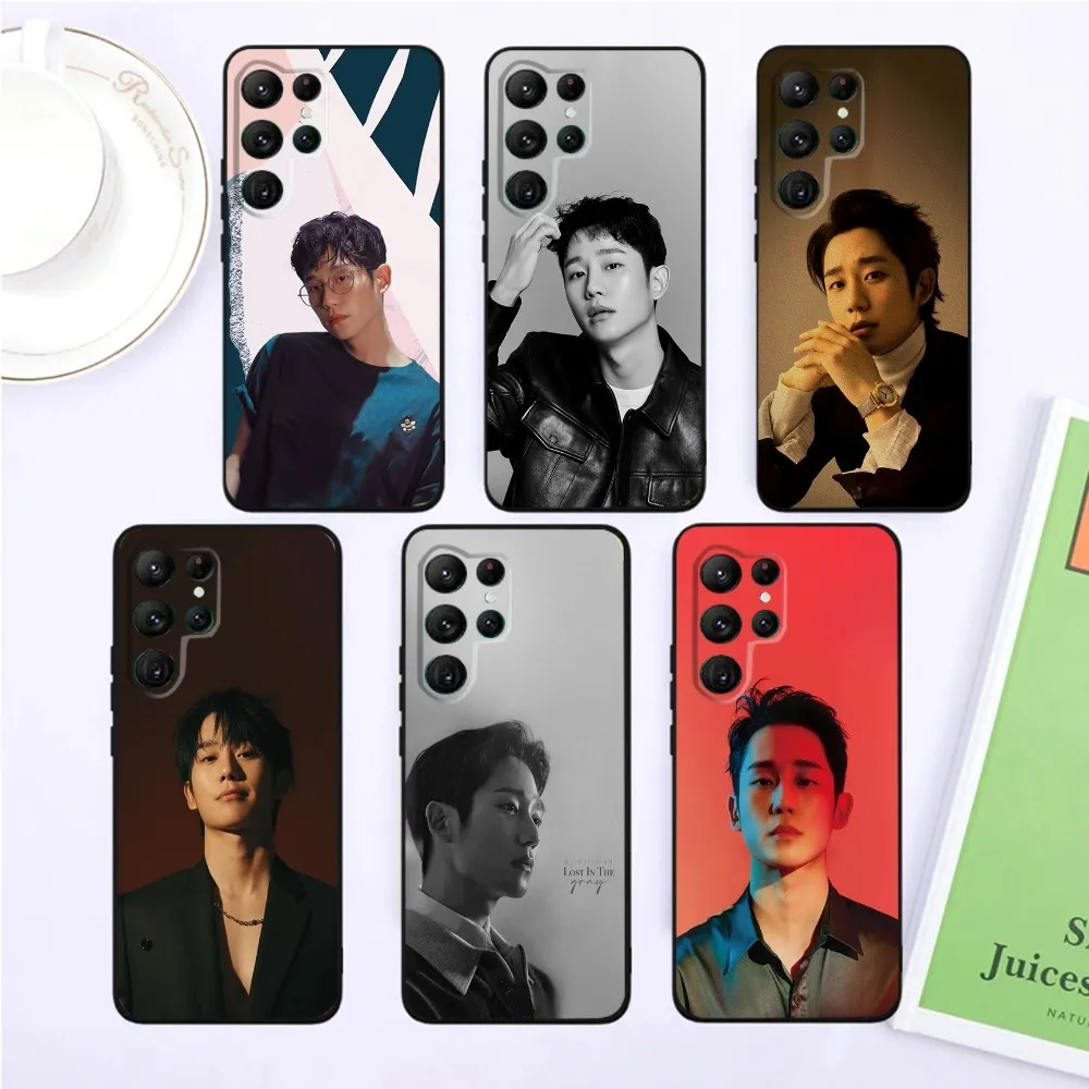 Korea Jung Hae In Phone Case For SamsungS24,S23,S22,S21,Ultra Pro S10,S30Plus,S9,20lite Black Cover