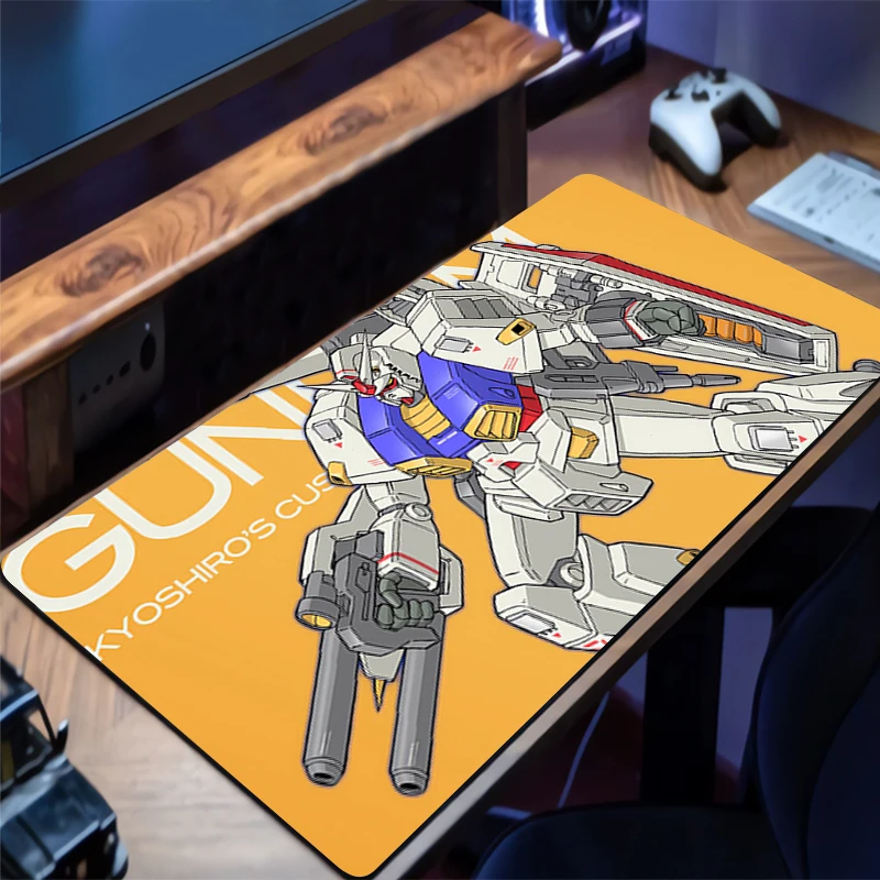 Mousepad Mechanical Warrior RX-78-2 Gundam HD Desk Mat Rubber Keyboard Pad Non Slip Desk Mouse Mat Gaming Mouse Pad Extended Pad