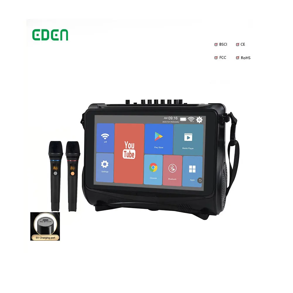 

New Product 4.5 Inch Woofer Touch Screen Wifi Bluetooth Speaker Youtube Mp3 Player Dj Audio Outdoor Battery Partybox Speaker