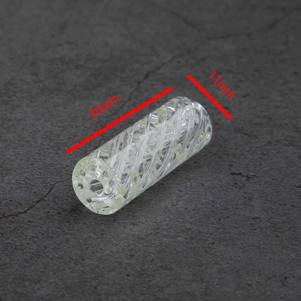 5er/10er-Set D8mm 9mm 10mm 12mm H30mm Mini-Glasfilter-Zigarettenfilter-Spitzen mit rundem Mundstück für Rolling Drip mit 7 Löchern – Detail 3