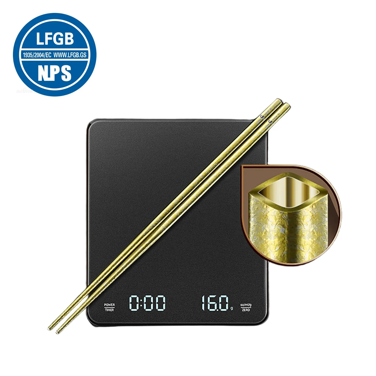 

10 Pcs of Pure Titanium Chopsticks in 5 No Paint Different Colors Ultra Light 8g/pcs 23cm Chopstick Good for Family Health