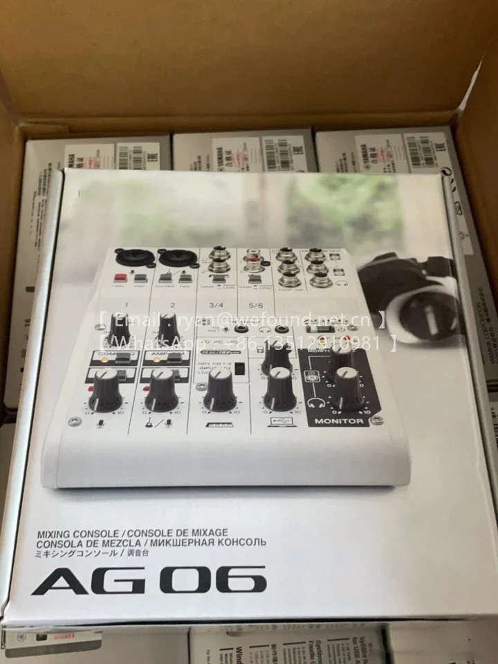 AG06 Multipurpose 6-channel music mixer with USB sound card, MIXING CONSOLE