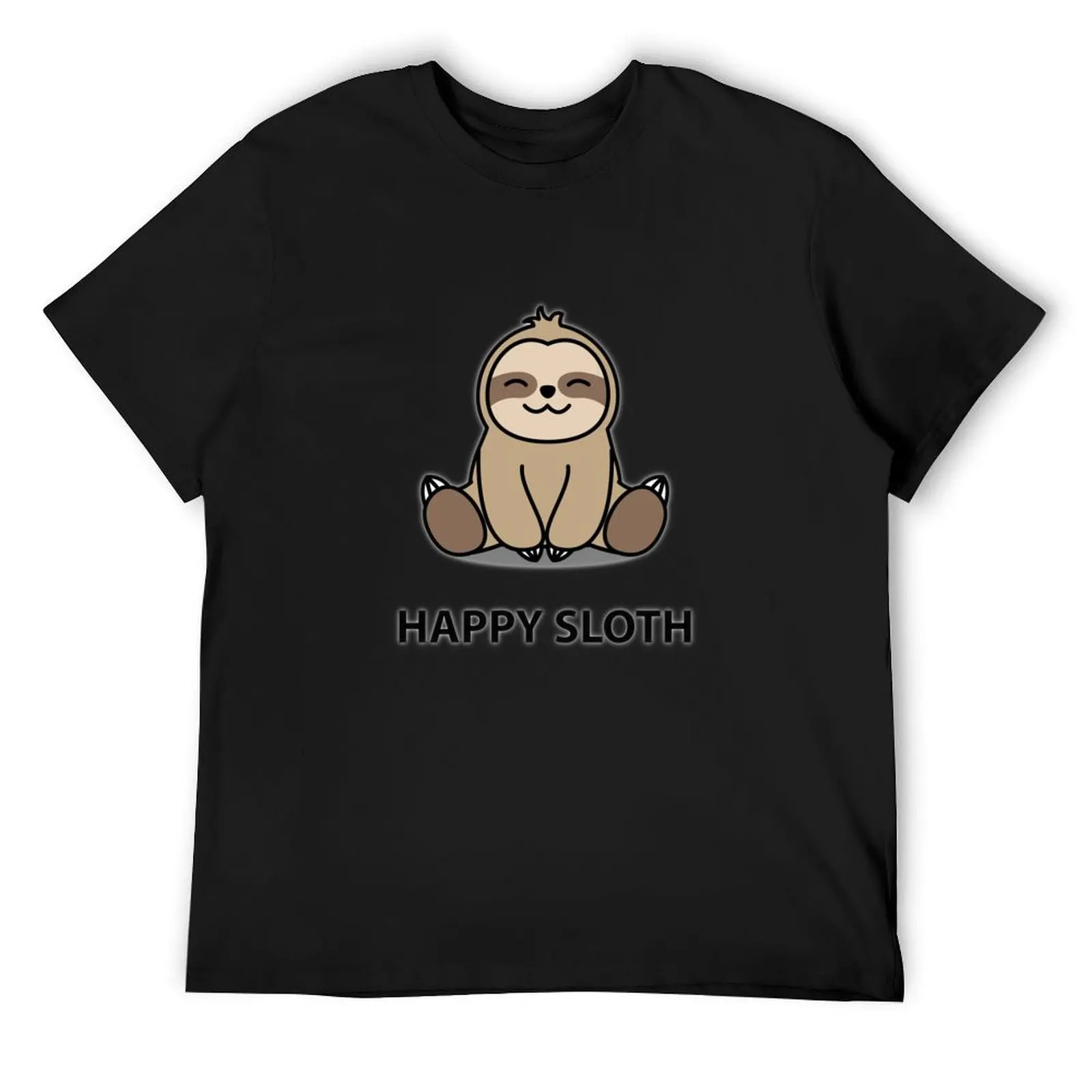 

Happy Sloth T-Shirt boys animal print shirts graphic tee anime figures luxury clothes men