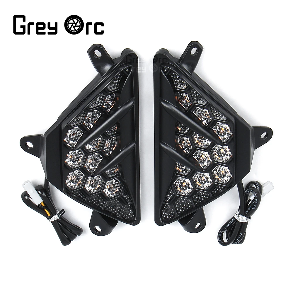 For Kawasaki ZX6R ZX-6R Ninja 300 400 650 1000 Ninja300 Ninja400 Ninja650 Ninja1000 LED Turn Signals Light 2 Wires Turning Lamp