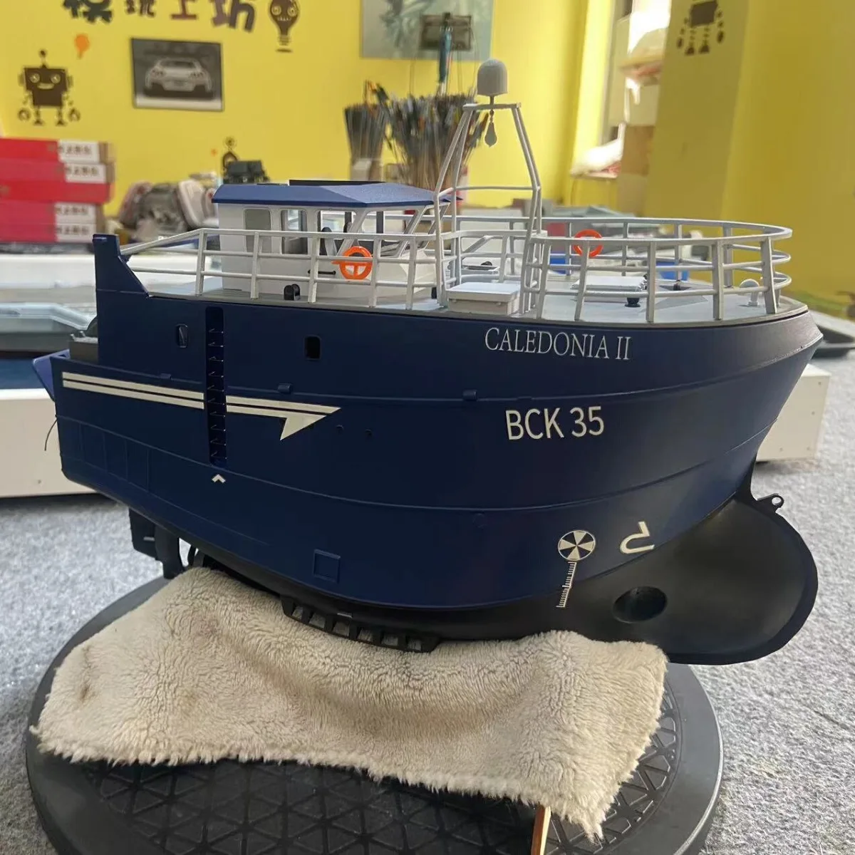 1/48 RC Boot 29 cm Simulatie Trawler Afstandsbediening Boot 3D Afdrukken Molding RC Boot Model RTR Volwassen Speelgoed gift