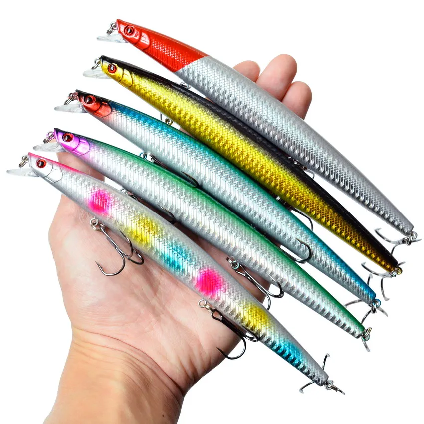 10pcs Big Laser Minnow Fishing Lure Set 180mm / 26g Hard Bait Crankbait Isca Artificiais Pesca Sea wobbler Swimming Baits