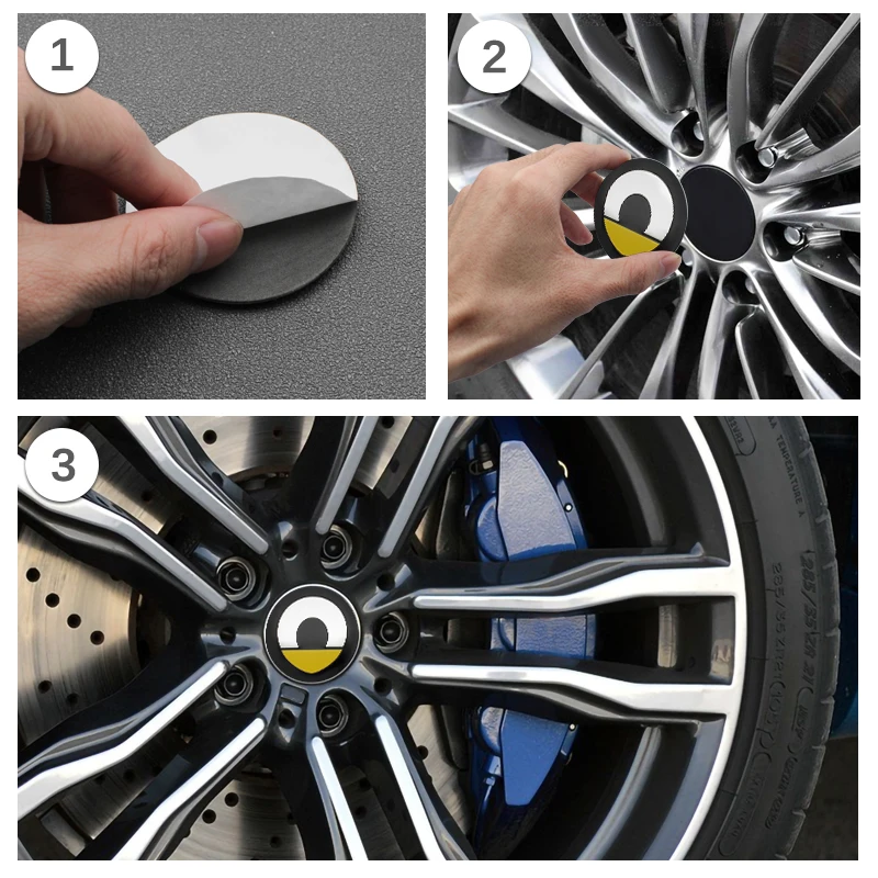 4Pcs 56mm Car Styling Wheel Center Hub Caps Stickers Badge For Smart Fortwo Forfour 453 451 Roadster Rim Cover Emblem Accessorie