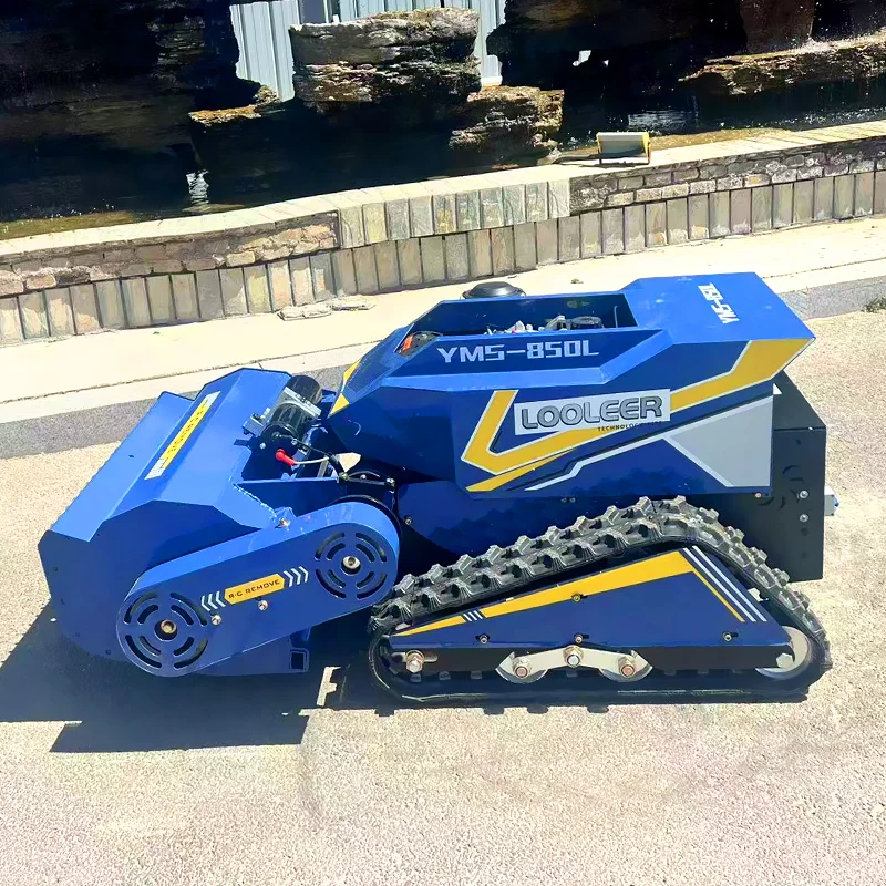 맞춤형 원격 제어 잔디깎이 자주식 크롤러 지능형 제초 로봇 릴 브러시커터