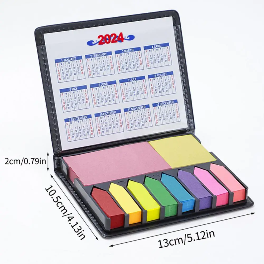 สติ๊กเกอร์ติดผนังหลากสีเพื่อความสะดวกจัดระเบียบด้วยกระดาษโน้ตหลากสี2024ง่ายปฏิทินกระดาษโน้ตอุปกรณ์สำนักงาน